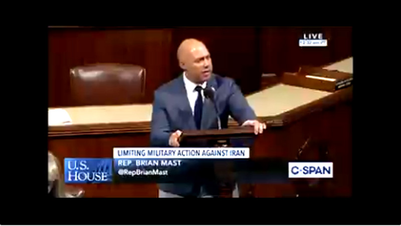 U.S. Florida House Representative, Mast, goes after Congress for not protecting vets from terrorists, worried about political backlashes instead. - Webmaster